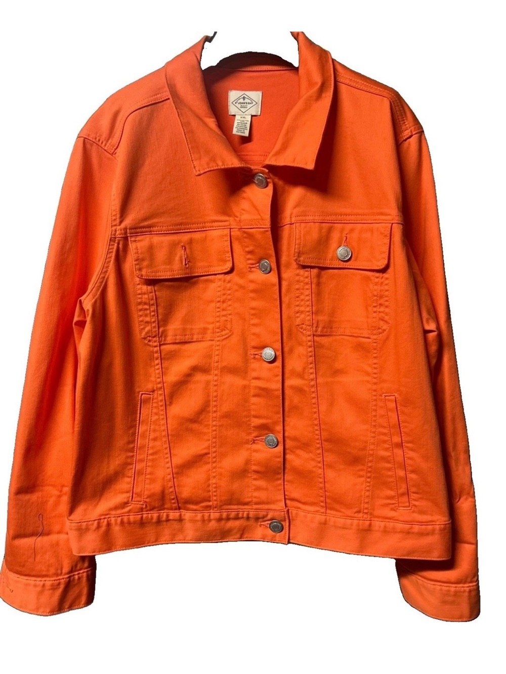 St. John's Bay Bright Orange Denim Jacket